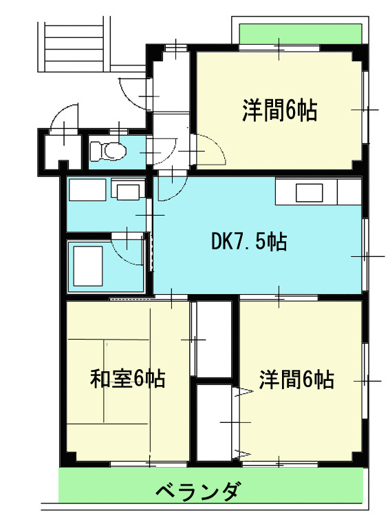新桜アパート平面図202 302